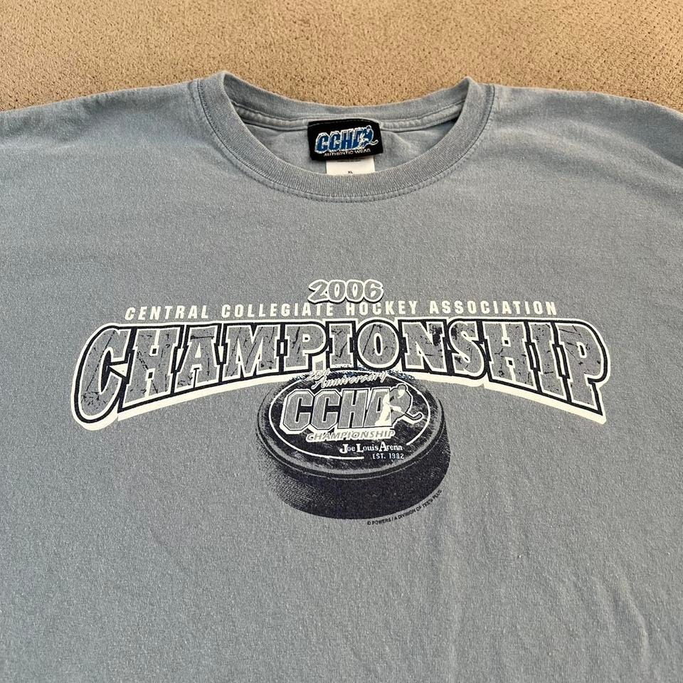 Vintage 2006 Ccha Ncaa Ice Hockey Shirt Size Xl
